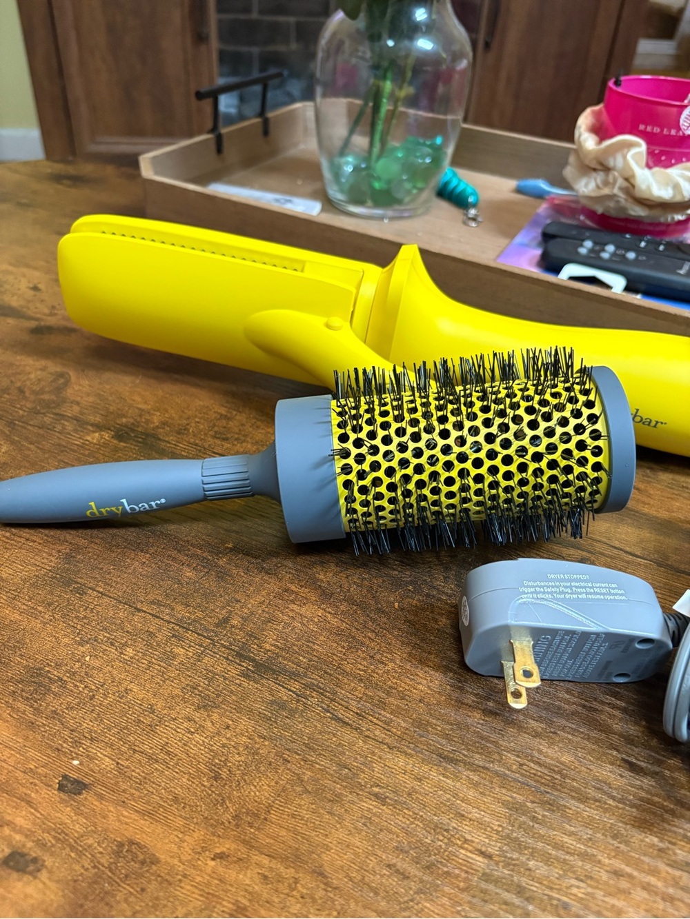 DryBar Bundle The Straight Shot Blow Drying Flat Iron & Round Brush